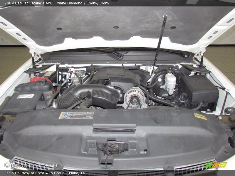 White Diamond / Ebony/Ebony 2009 Cadillac Escalade AWD