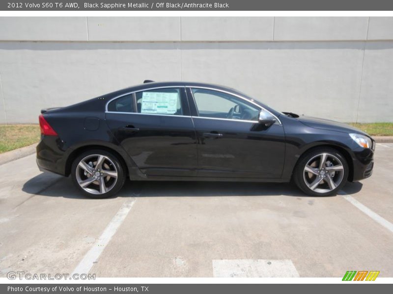  2012 S60 T6 AWD Black Sapphire Metallic