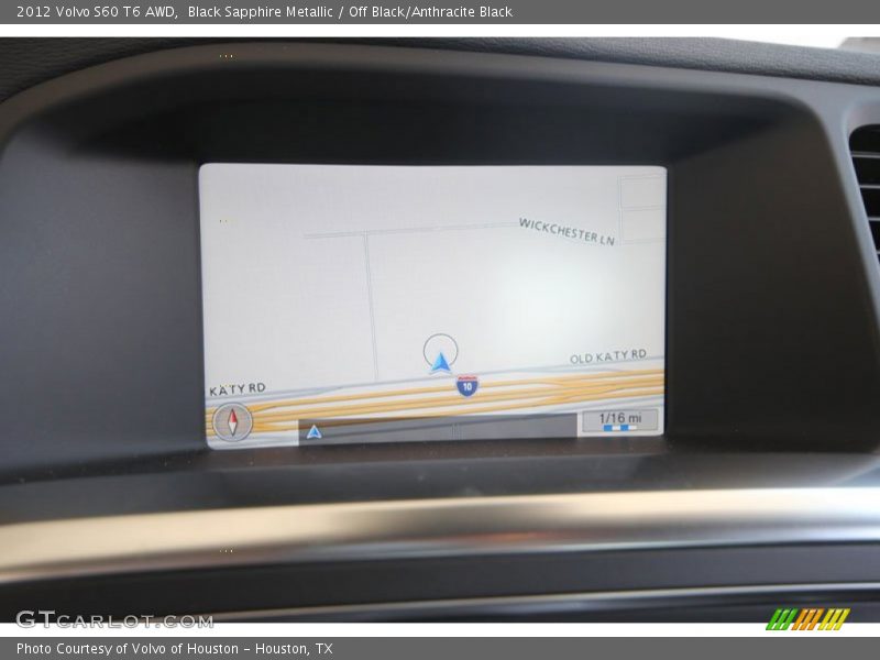 Black Sapphire Metallic / Off Black/Anthracite Black 2012 Volvo S60 T6 AWD