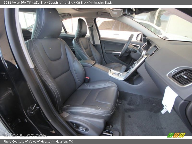  2012 S60 T6 AWD Off Black/Anthracite Black Interior