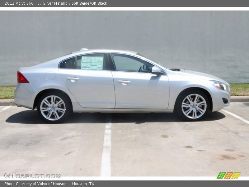 Silver Metallic / Soft Beige/Off Black 2012 Volvo S60 T5