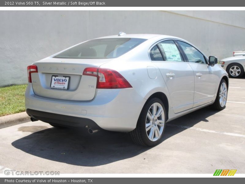 Silver Metallic / Soft Beige/Off Black 2012 Volvo S60 T5