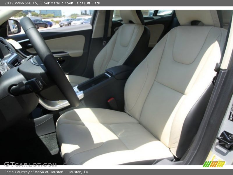 Silver Metallic / Soft Beige/Off Black 2012 Volvo S60 T5