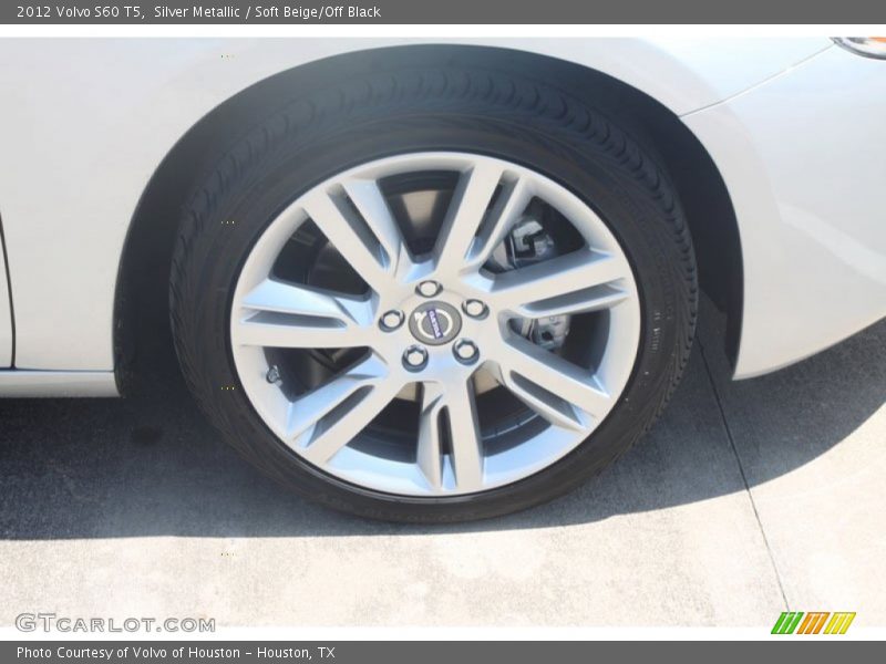 Silver Metallic / Soft Beige/Off Black 2012 Volvo S60 T5