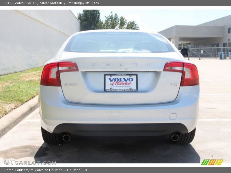 Silver Metallic / Soft Beige/Off Black 2012 Volvo S60 T5