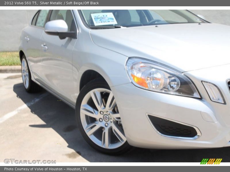 Silver Metallic / Soft Beige/Off Black 2012 Volvo S60 T5