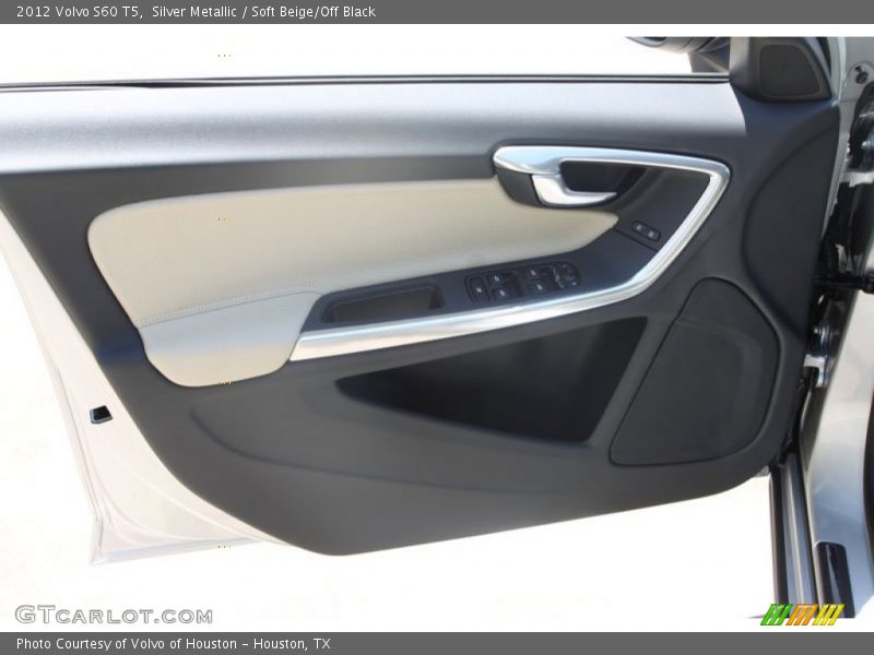 Silver Metallic / Soft Beige/Off Black 2012 Volvo S60 T5