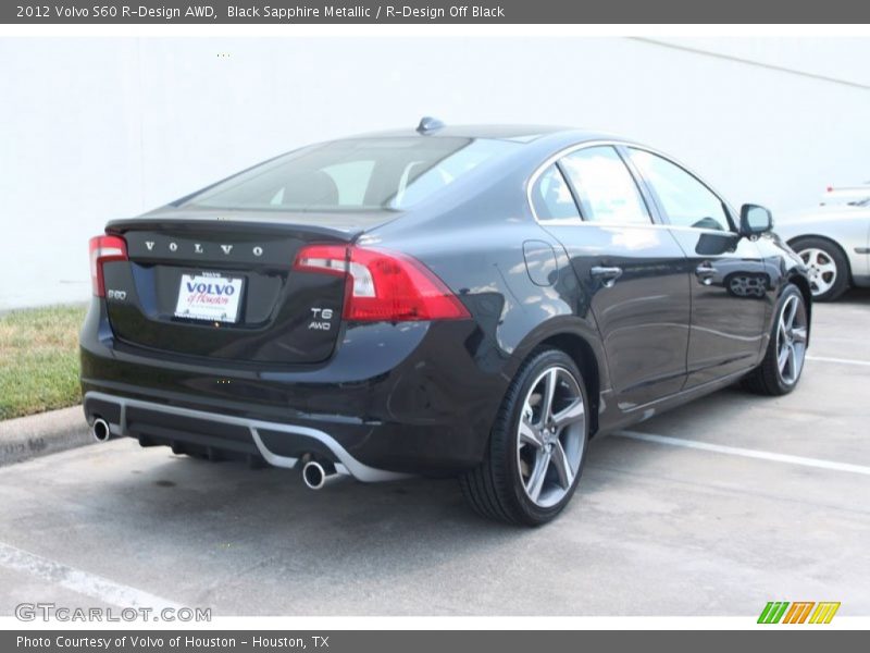 Black Sapphire Metallic / R-Design Off Black 2012 Volvo S60 R-Design AWD