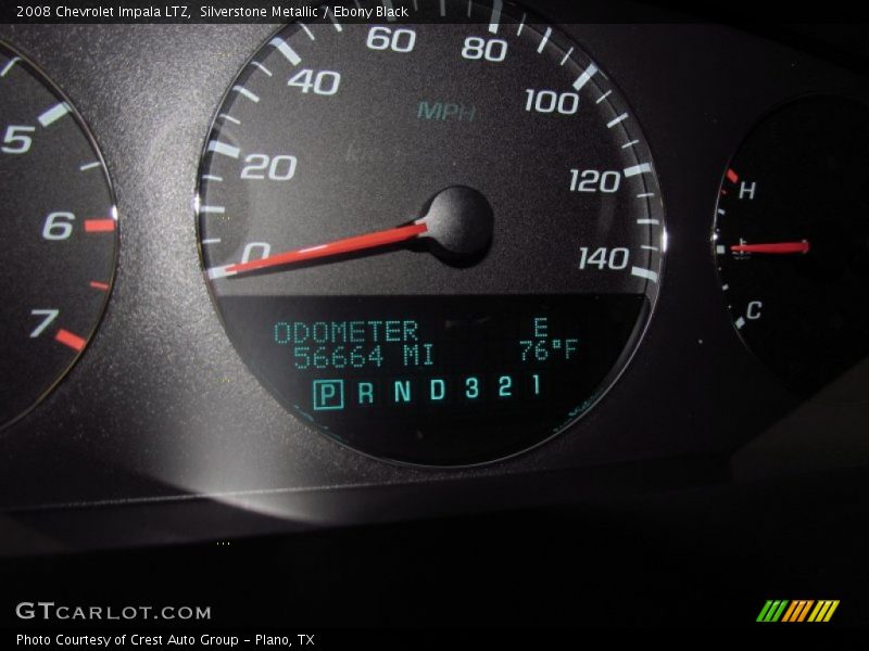 Silverstone Metallic / Ebony Black 2008 Chevrolet Impala LTZ