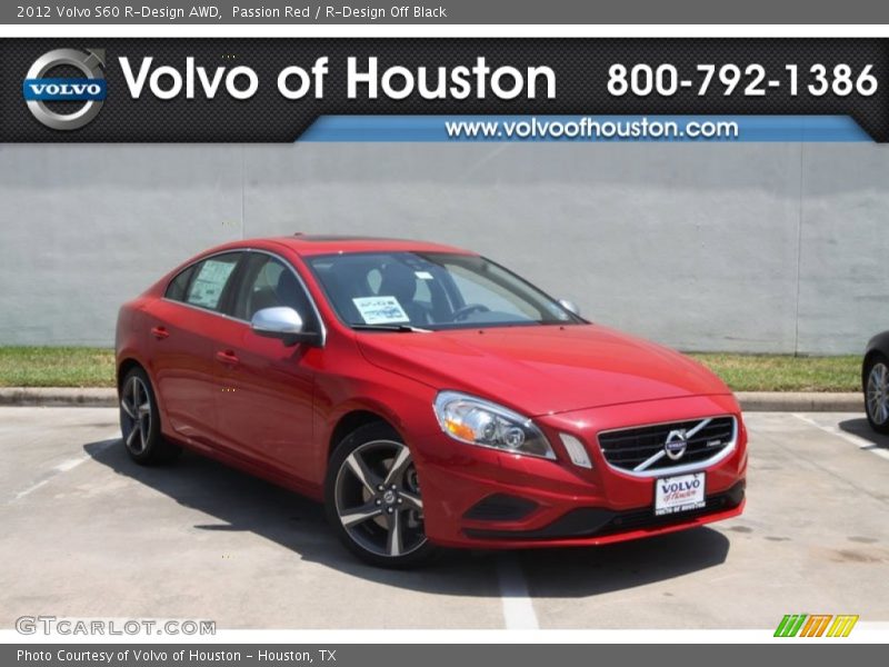 Passion Red / R-Design Off Black 2012 Volvo S60 R-Design AWD