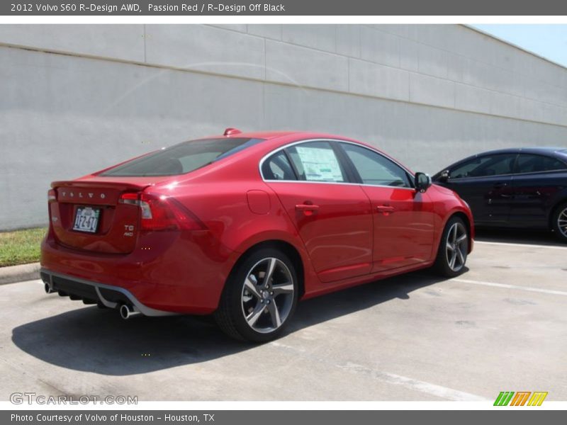 Passion Red / R-Design Off Black 2012 Volvo S60 R-Design AWD