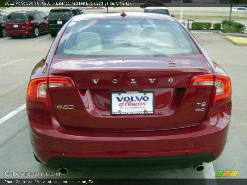 Flamenco Red Metallic / Soft Beige/Off Black 2012 Volvo S60 T6 AWD