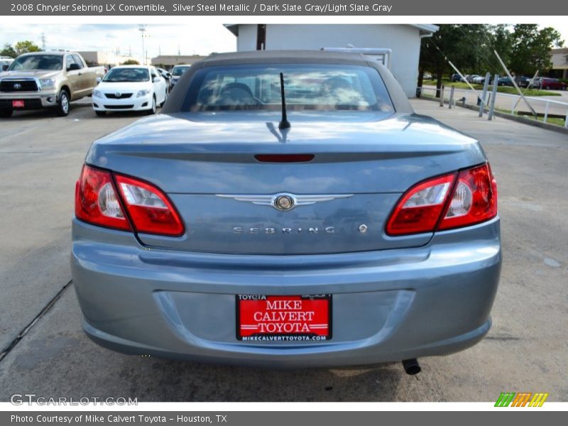 Silver Steel Metallic / Dark Slate Gray/Light Slate Gray 2008 Chrysler Sebring LX Convertible
