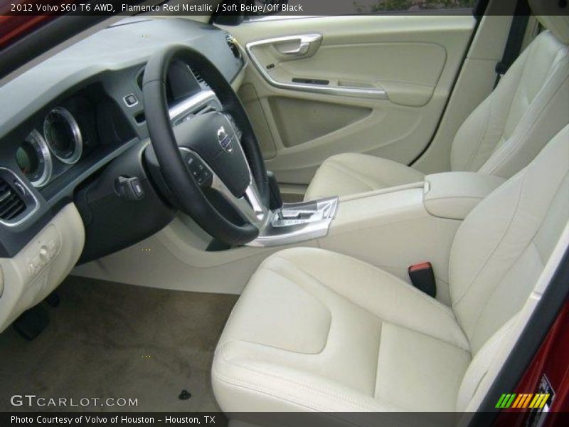Flamenco Red Metallic / Soft Beige/Off Black 2012 Volvo S60 T6 AWD