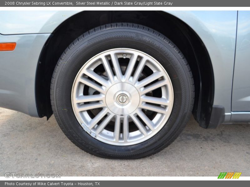 Silver Steel Metallic / Dark Slate Gray/Light Slate Gray 2008 Chrysler Sebring LX Convertible