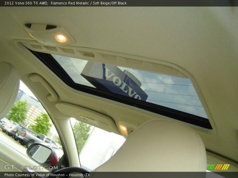 Flamenco Red Metallic / Soft Beige/Off Black 2012 Volvo S60 T6 AWD