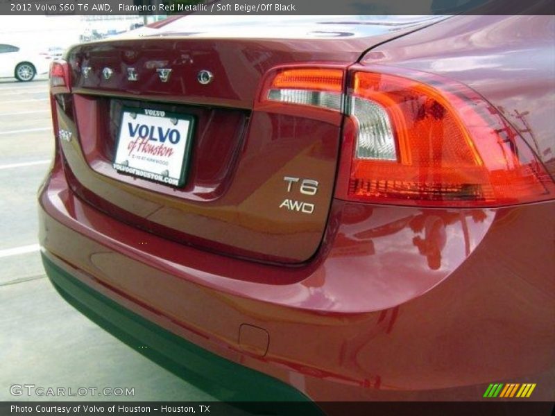Flamenco Red Metallic / Soft Beige/Off Black 2012 Volvo S60 T6 AWD