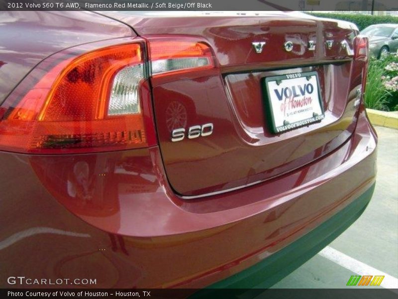 Flamenco Red Metallic / Soft Beige/Off Black 2012 Volvo S60 T6 AWD