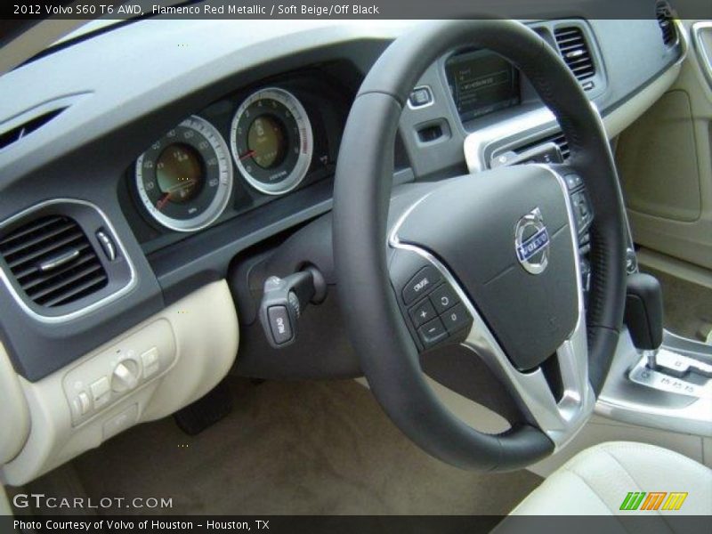 Flamenco Red Metallic / Soft Beige/Off Black 2012 Volvo S60 T6 AWD