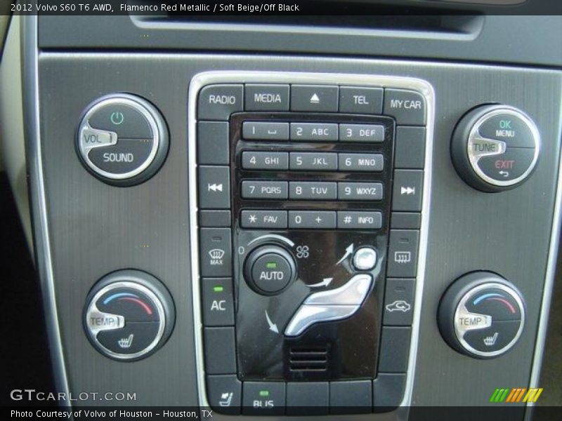 Flamenco Red Metallic / Soft Beige/Off Black 2012 Volvo S60 T6 AWD