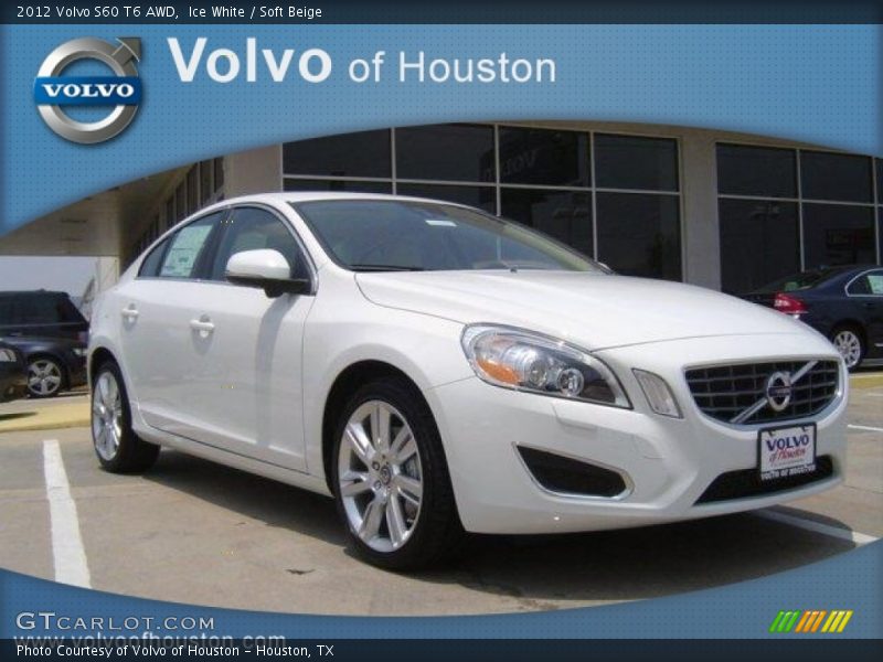 Ice White / Soft Beige 2012 Volvo S60 T6 AWD