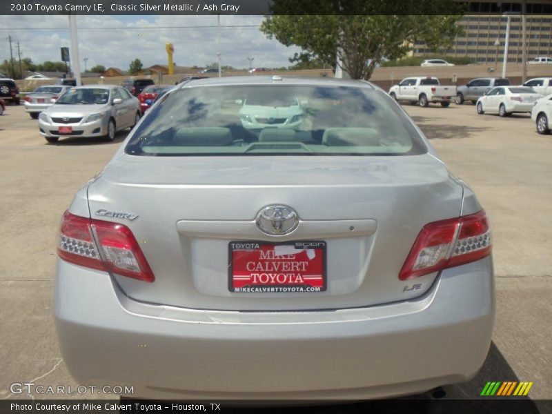 Classic Silver Metallic / Ash Gray 2010 Toyota Camry LE