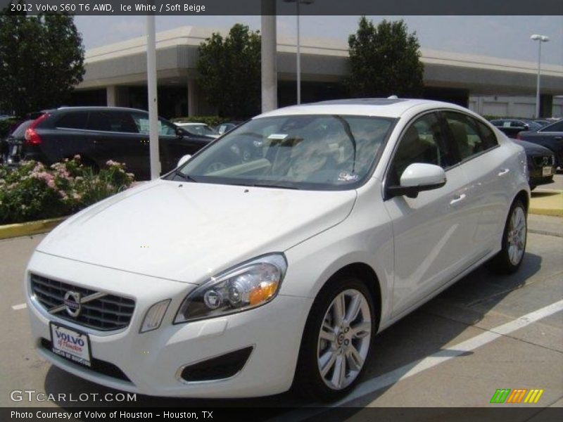 Ice White / Soft Beige 2012 Volvo S60 T6 AWD