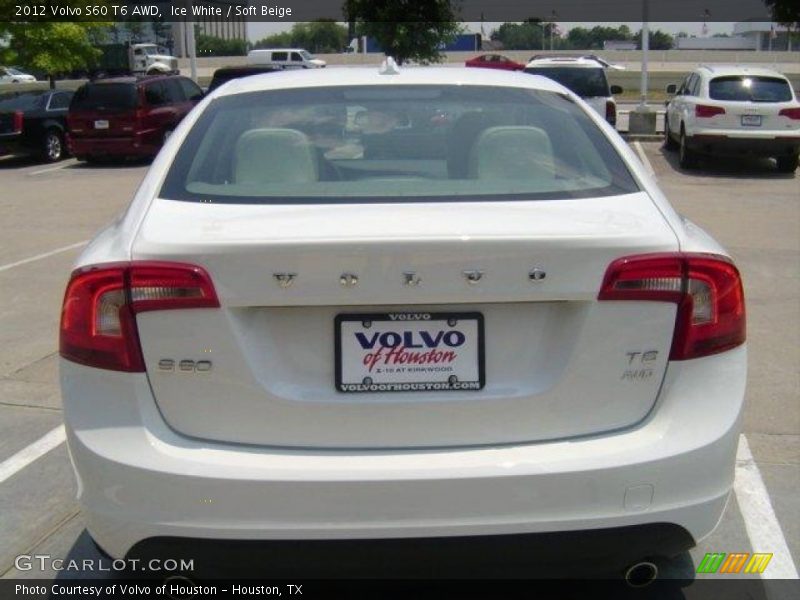Ice White / Soft Beige 2012 Volvo S60 T6 AWD