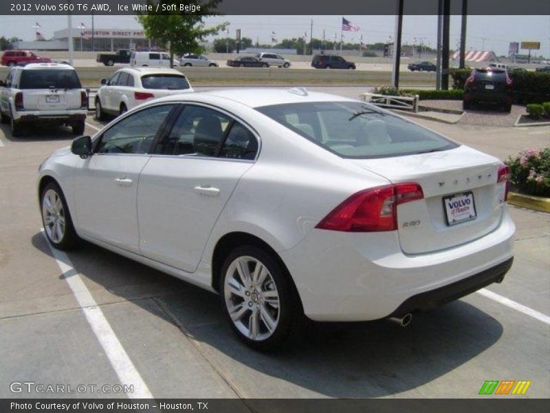 Ice White / Soft Beige 2012 Volvo S60 T6 AWD