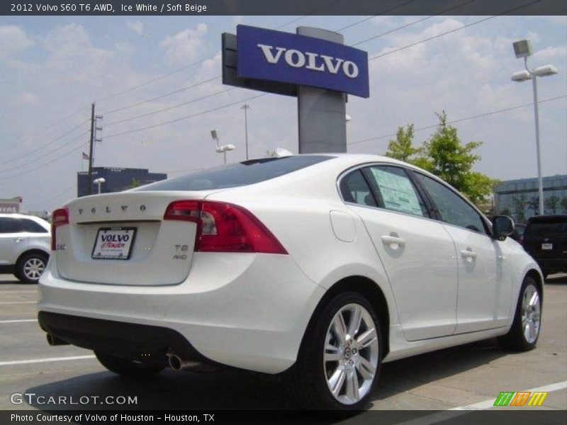 Ice White / Soft Beige 2012 Volvo S60 T6 AWD