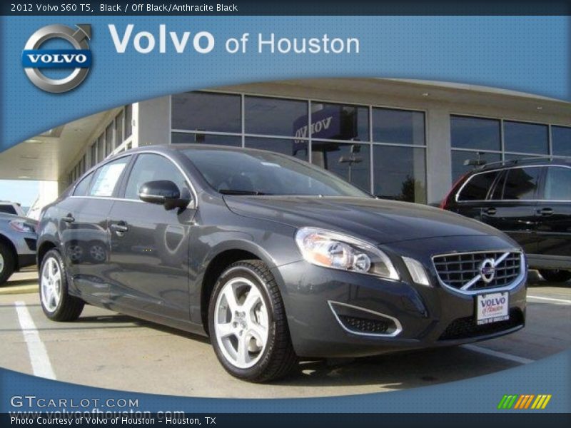 Black / Off Black/Anthracite Black 2012 Volvo S60 T5