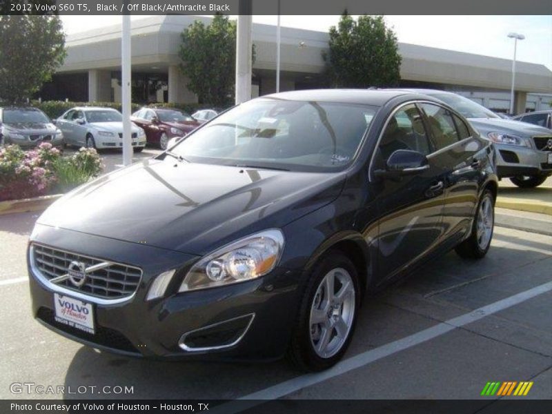 Black / Off Black/Anthracite Black 2012 Volvo S60 T5