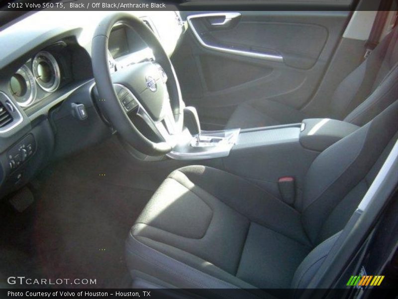 Black / Off Black/Anthracite Black 2012 Volvo S60 T5