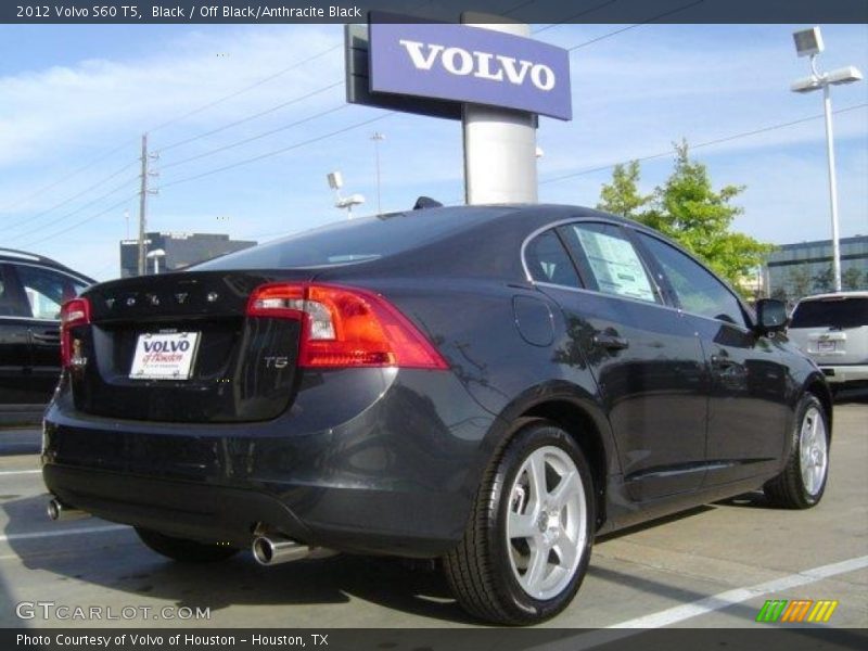 Black / Off Black/Anthracite Black 2012 Volvo S60 T5
