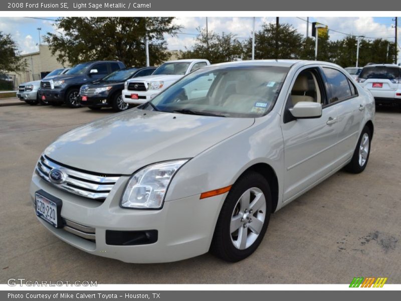 Light Sage Metallic / Camel 2008 Ford Fusion SE