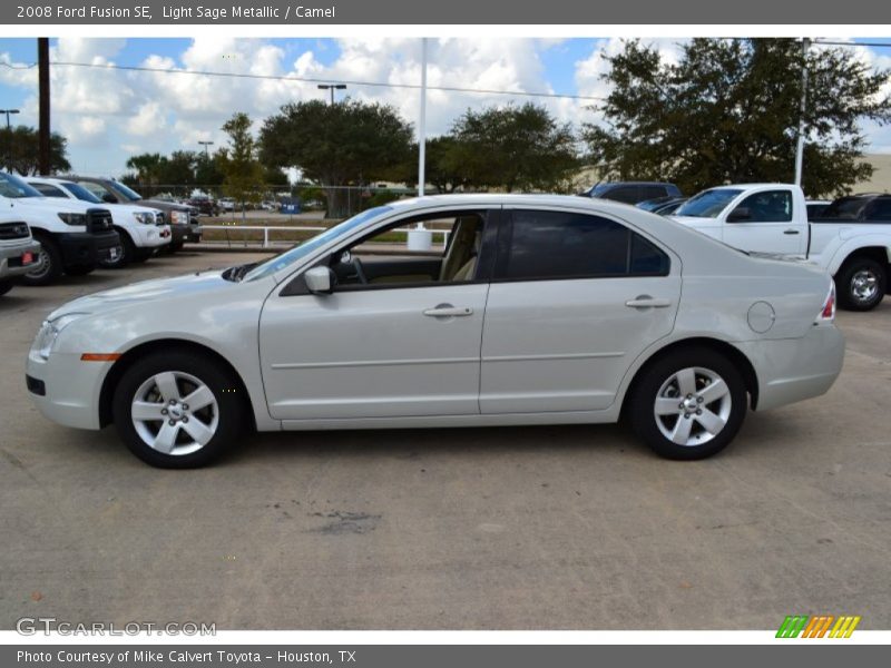 Light Sage Metallic / Camel 2008 Ford Fusion SE