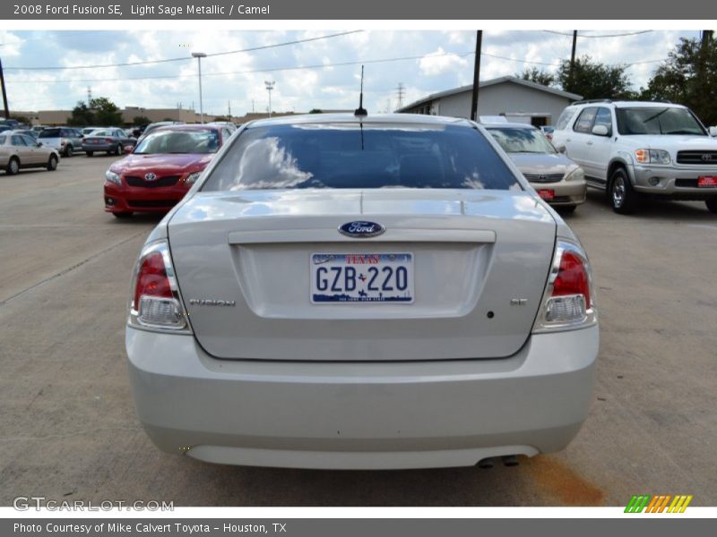 Light Sage Metallic / Camel 2008 Ford Fusion SE