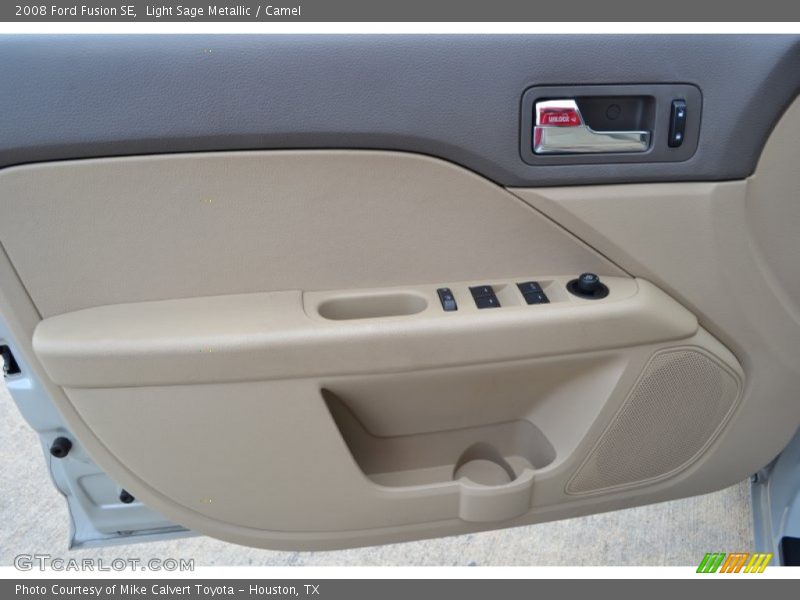 Light Sage Metallic / Camel 2008 Ford Fusion SE