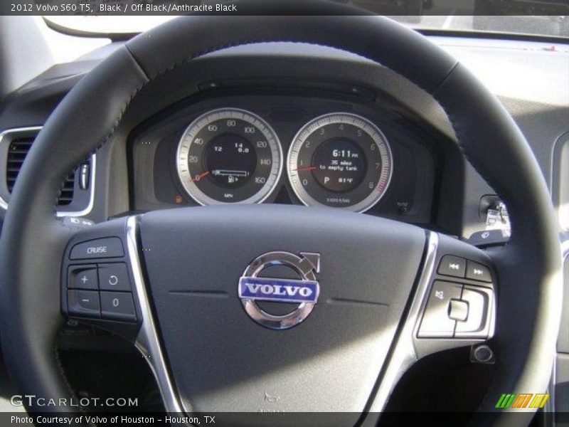 Black / Off Black/Anthracite Black 2012 Volvo S60 T5