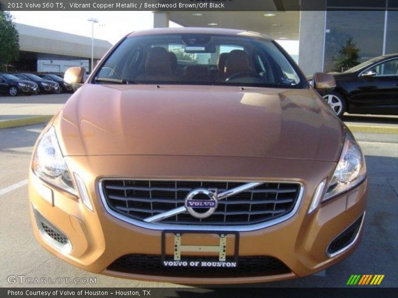 Vibrant Copper Metallic / Beechwood Brown/Off Black 2012 Volvo S60 T5