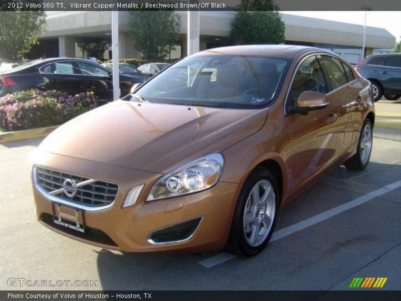 Vibrant Copper Metallic / Beechwood Brown/Off Black 2012 Volvo S60 T5