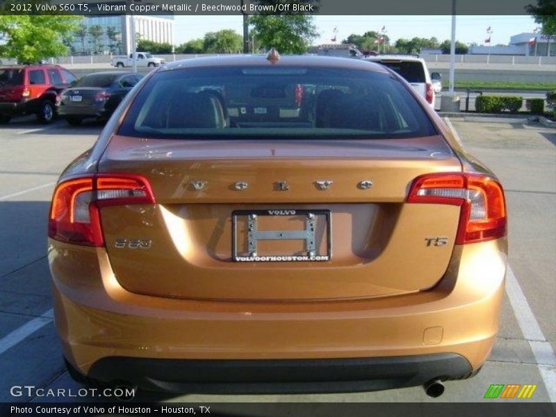 Vibrant Copper Metallic / Beechwood Brown/Off Black 2012 Volvo S60 T5