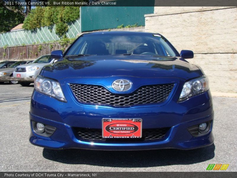 Blue Ribbon Metallic / Dark Charcoal 2011 Toyota Camry SE V6
