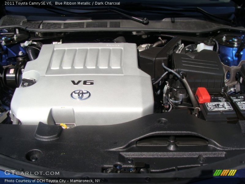 Blue Ribbon Metallic / Dark Charcoal 2011 Toyota Camry SE V6