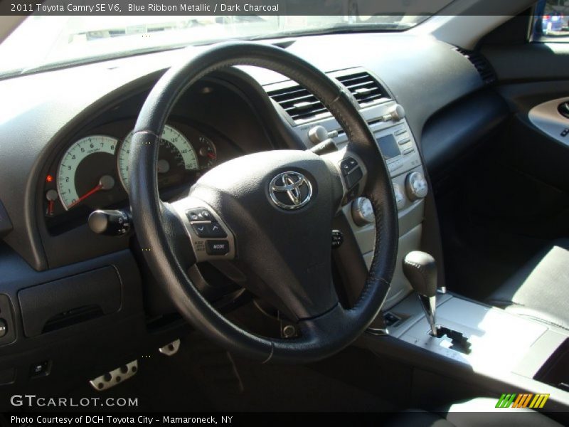 Blue Ribbon Metallic / Dark Charcoal 2011 Toyota Camry SE V6