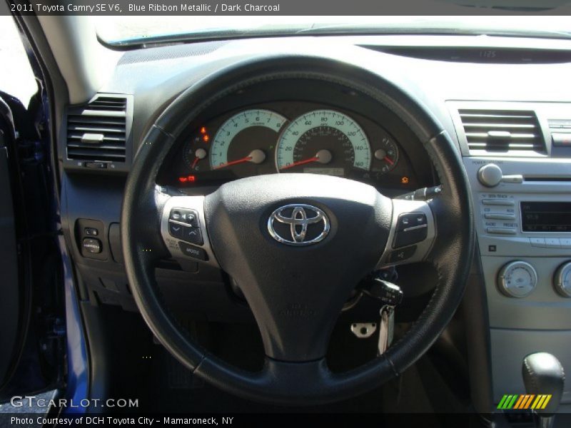 Blue Ribbon Metallic / Dark Charcoal 2011 Toyota Camry SE V6