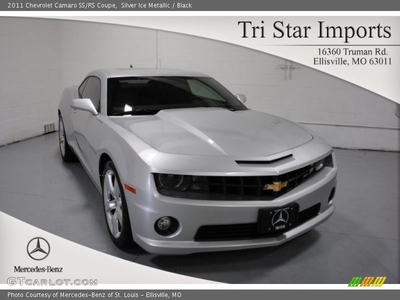 Silver Ice Metallic / Black 2011 Chevrolet Camaro SS/RS Coupe
