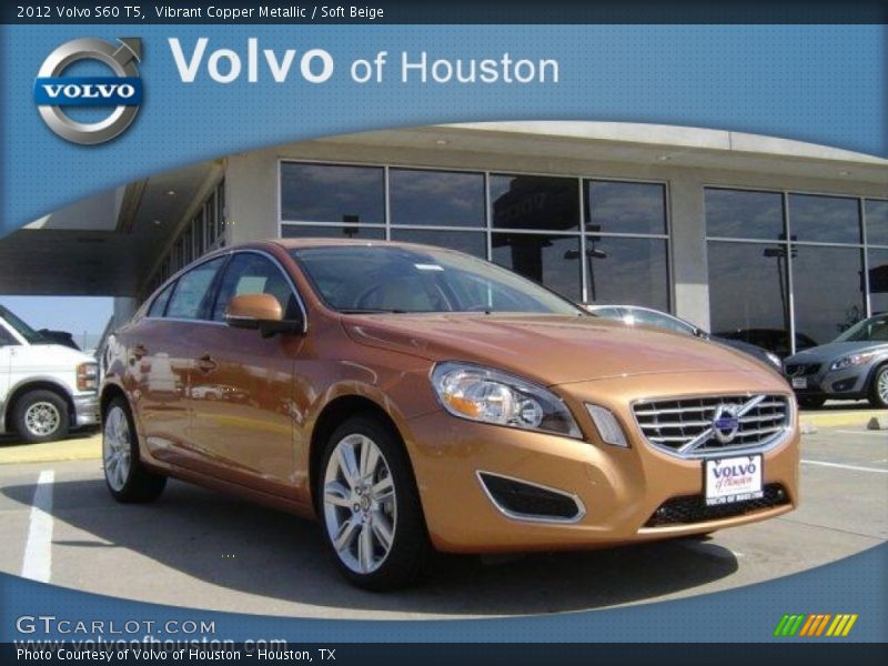Vibrant Copper Metallic / Soft Beige 2012 Volvo S60 T5
