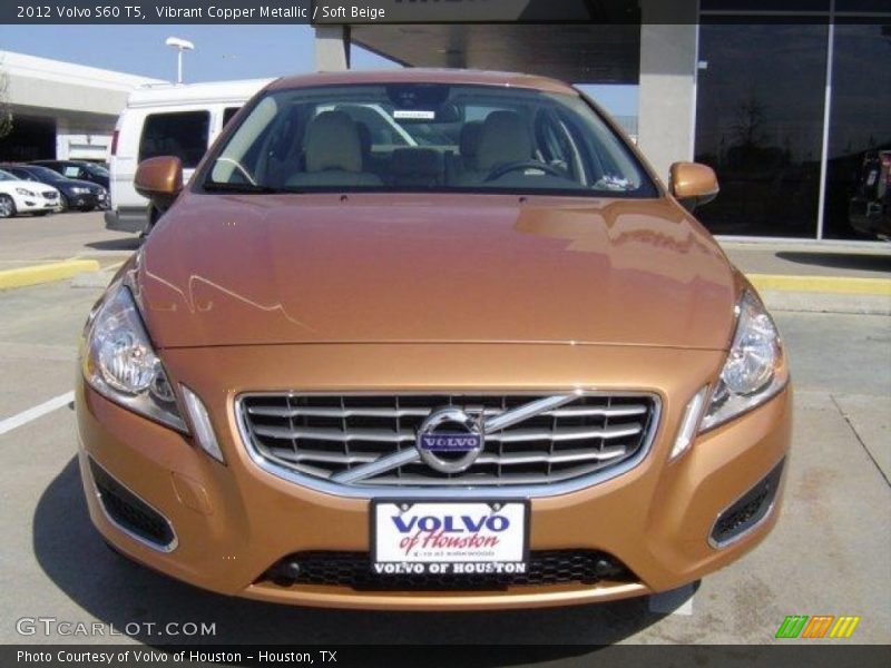 Vibrant Copper Metallic / Soft Beige 2012 Volvo S60 T5