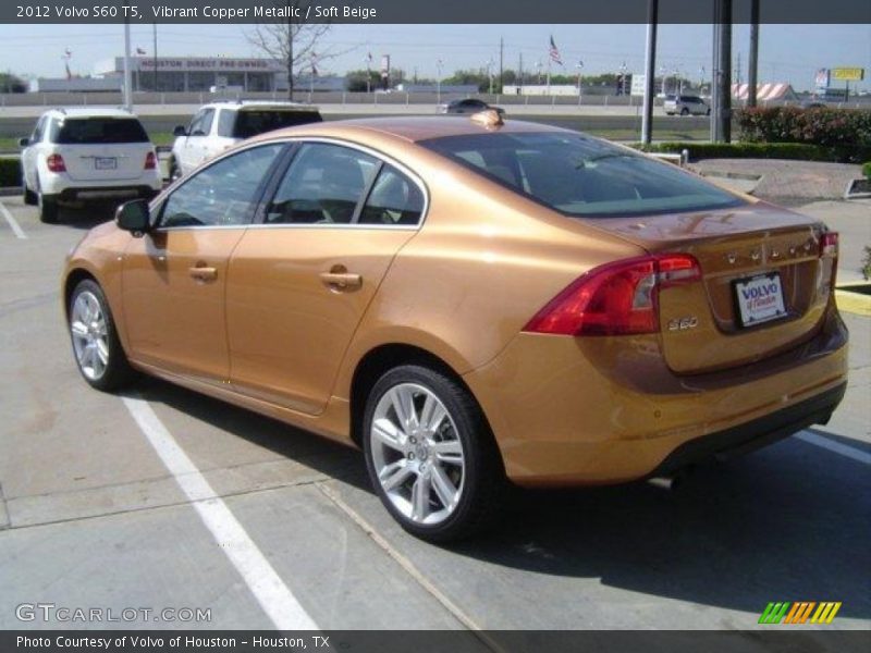 Vibrant Copper Metallic / Soft Beige 2012 Volvo S60 T5